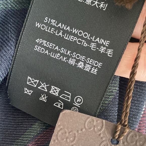 NWT Gucci oversized wool silk scarf wrap - Picture 7 of 8